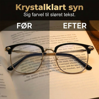 Stilvolle Unisex-Lesebrille mit halbem Rahmen