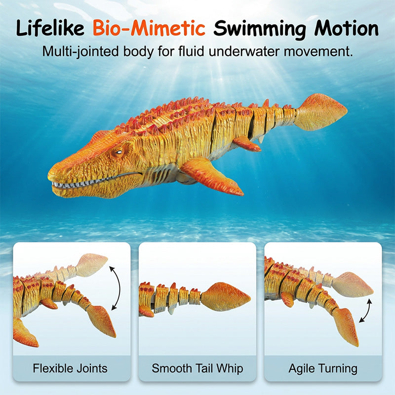 2,4-GHz-RC-Mosasaurus-Schwimmspielzeug mit Sprühfunktion
