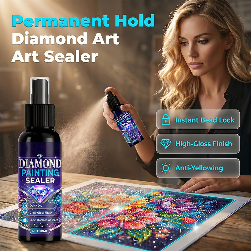 💎✨ Versiegelung für Diamond Art – fixiert die Perlen, sorgt für ein glänzendes Finish, trocknet schnell und ist langlebig.