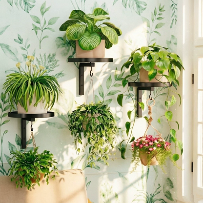 📢📢50 % Rabatt!!🥳🐦Wandmontierter Eisen-Vogeltränke & Futterhaus – dekoratives Kunsthandwerk für Garten, Terrasse & Balkon 🌿🌸