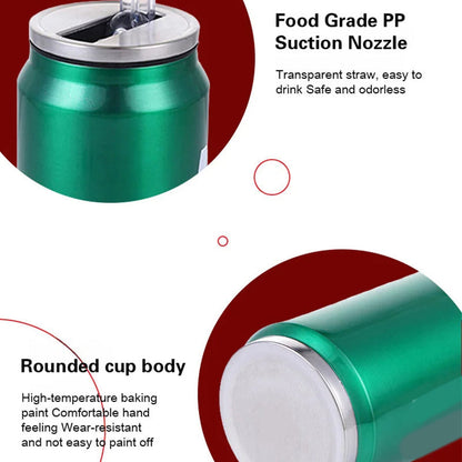 🥤Doppelwandiger, isolierter Becher aus Edelstahl in Form einer Cola-Dose