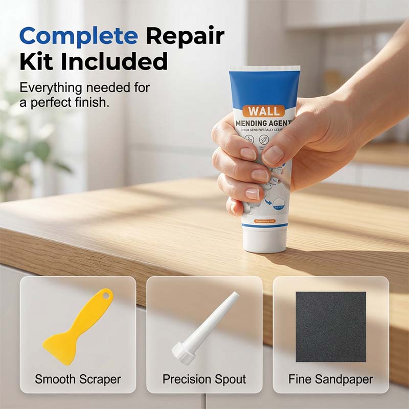 🏆 50% RABATT – NUR HEUTE!🔥 Schnell trocknende Wandreparatur-Creme – kleine Löcher, Risse & Dübellöcher? Einfach auftragen, glätten, fertig. 🛠️💨