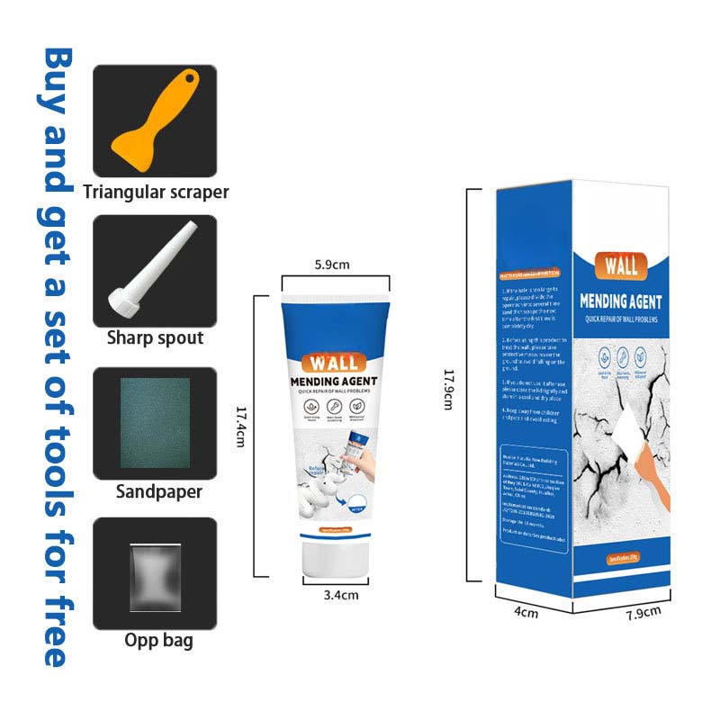 🏆 50% RABATT – NUR HEUTE!🔥 Schnell trocknende Wandreparatur-Creme – kleine Löcher, Risse & Dübellöcher? Einfach auftragen, glätten, fertig. 🛠️💨