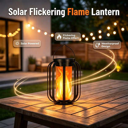 🏮 LIMITIERTER 50% RABATT! Solar-Flammen-Laterne mit realistischem Flackereffekt – IP65 wasserfest, 8–12 Stunden Leuchtdauer, automatische Dämmerungsfunktion für Garten, Terrasse & Camping