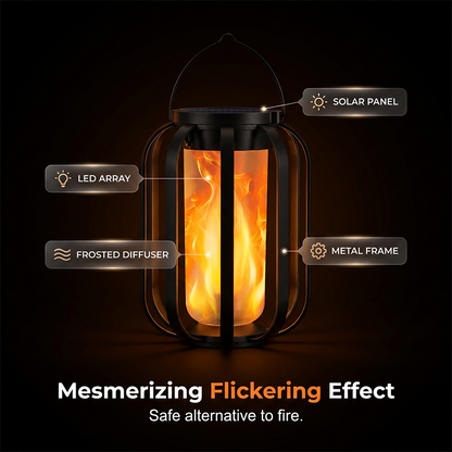 🏮 LIMITIERTER 50% RABATT! Solar-Flammen-Laterne mit realistischem Flackereffekt – IP65 wasserfest, 8–12 Stunden Leuchtdauer, automatische Dämmerungsfunktion für Garten, Terrasse & Camping