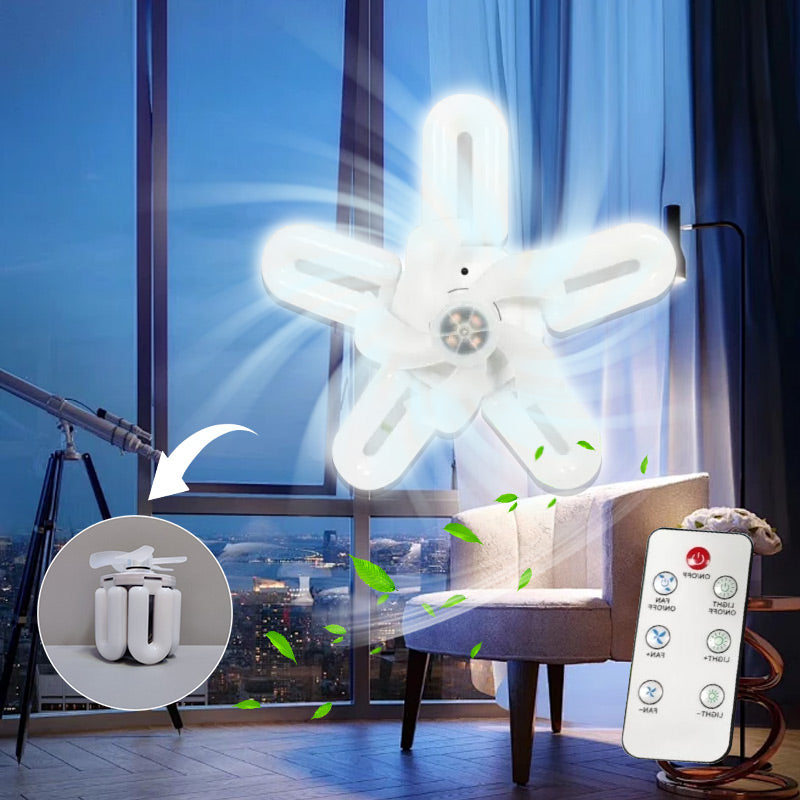 Faltbarer Kreativ-Ventilator mit Beleuchtung