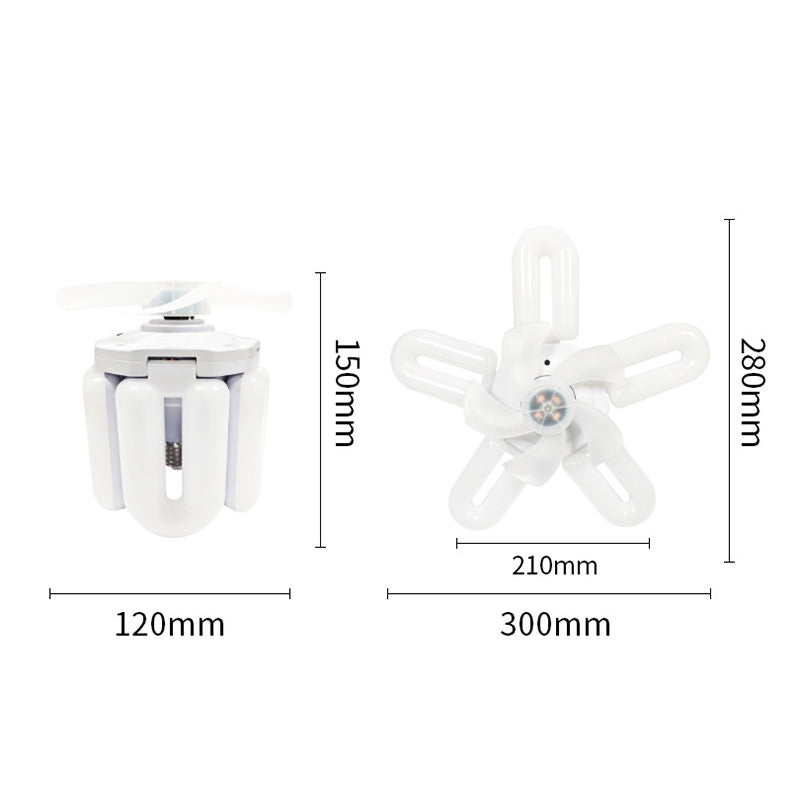 Faltbarer Kreativ-Ventilator mit Beleuchtung