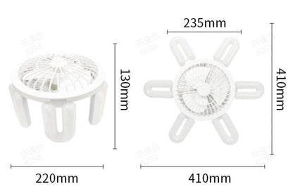 Faltbarer Kreativ-Ventilator mit Beleuchtung