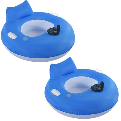 Motorisierte aufblasbare Poolliege mit Propeller