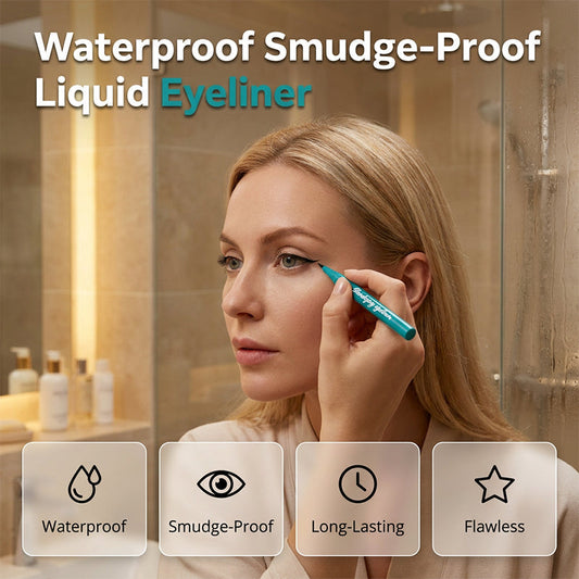 🔥 Letzter Tag! 50% Rabatt Wasserfester Flüssiger Eyeliner 💧 Schnelltrocknend & wischfest für langanhaltendes perfektes Augenmakeup