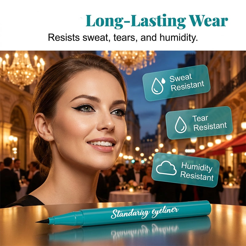 🔥 Letzter Tag! 50% Rabatt Wasserfester Flüssiger Eyeliner 💧 Schnelltrocknend & wischfest für langanhaltendes perfektes Augenmakeup