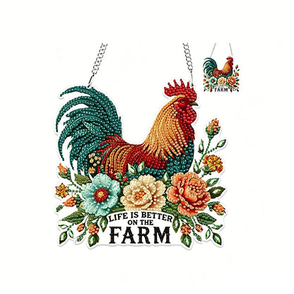 Dekoratives Hängeornament aus Kristallacryl