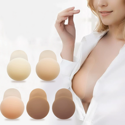 Nahtlose, selbstklebende Brustwarzenabdeckungen mit Push-up-Effekt für Damen