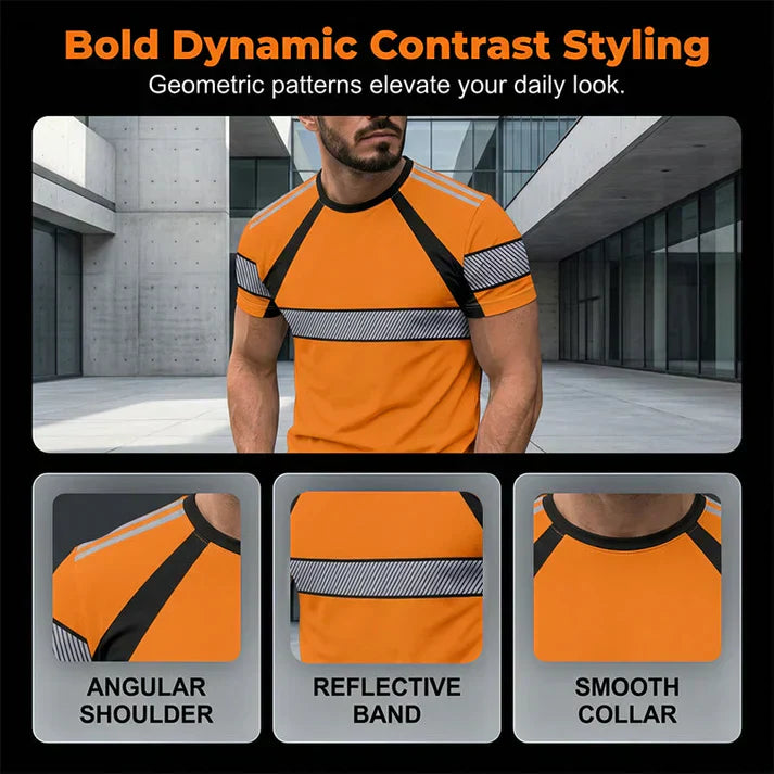 🛡️ 50% Rabatt: Herren Warnschutz T-Shirt | Reflexstreifen & atmungsaktiv für Arbeit & Outdoor