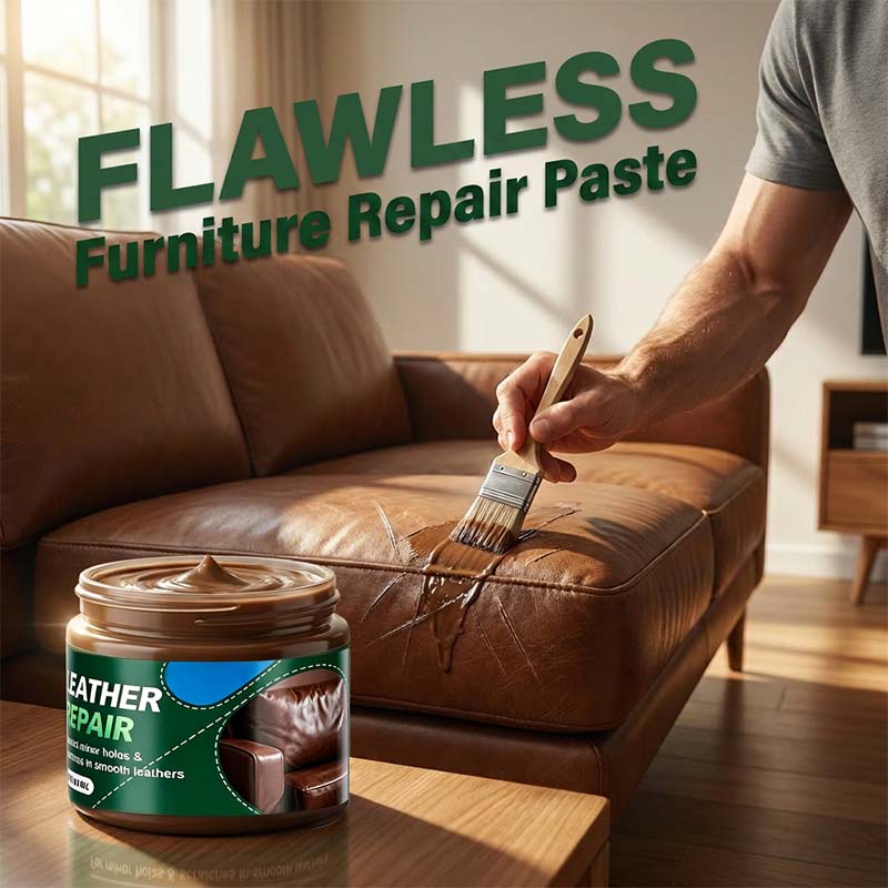 Braune Lederfüll- und Reparaturcreme