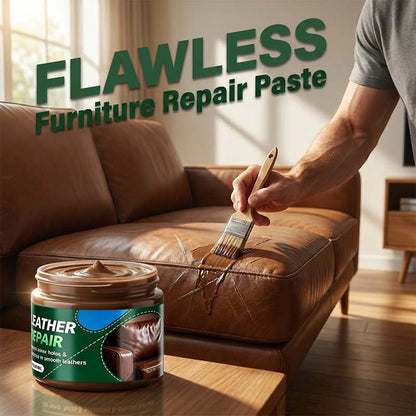 Braune Lederfüll- und Reparaturcreme