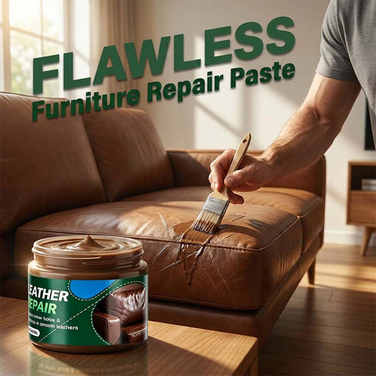 Braune Lederfüll- und Reparaturcreme