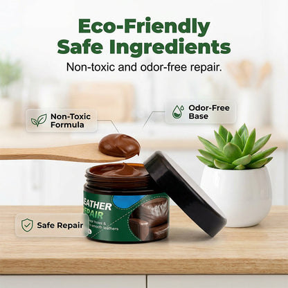 Braune Lederfüll- und Reparaturcreme