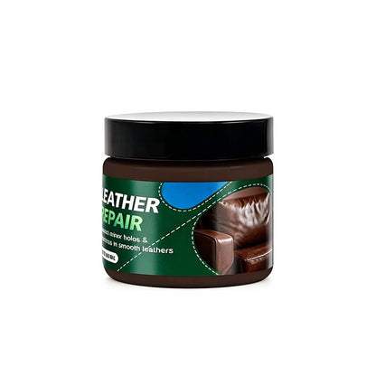 Braune Lederfüll- und Reparaturcreme