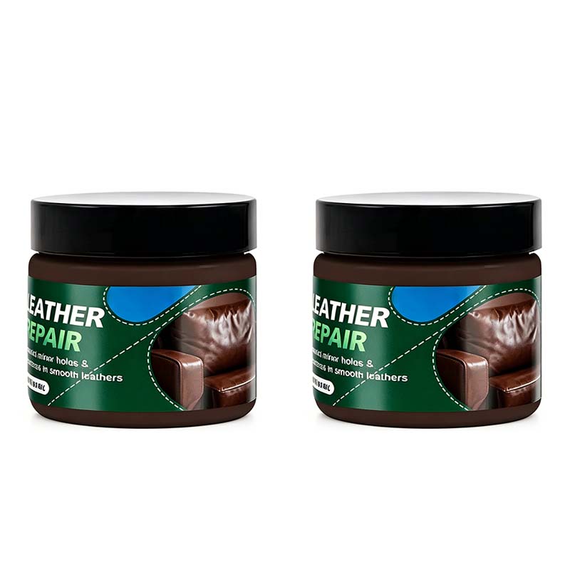 Braune Lederfüll- und Reparaturcreme
