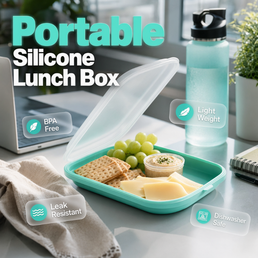 🍱 50% RABATT! ✨ Tragbare Lunchbox aus Silikon – BPA-frei, auslaufsicher & faltbar – Perfekt für Arbeit, Reise oder Picknick – praktisch & nachhaltig 🌿🔥✨