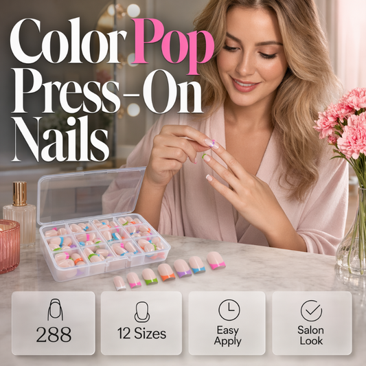 Color Pop Press-On NailsColor Pop-Kunstnägel zum Aufkleben
