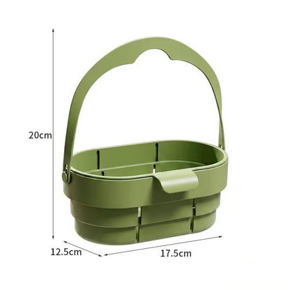 🍳 -50%! 🧺 Zusammenklappbarer Spülbecken-Siebkorb – Schneller Wasserablauf & platzsparend – Universelle Wasserhahnhalterung 🧼