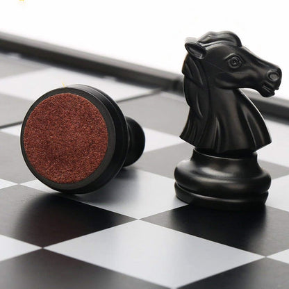 ❄️Sommerfrische 50 % Rabatt!♟️Magnetisches Premium-Schachset mit 32 gewichteten Figuren – klassisches Schachbrett für zu Hause, unterwegs & als Geschenk