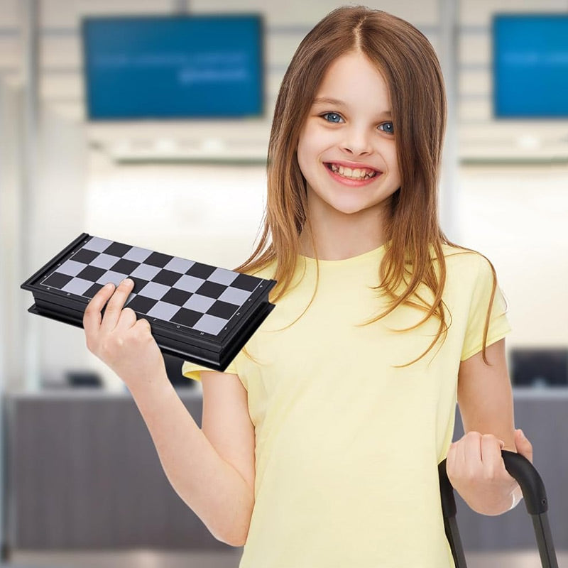 ❄️Sommerfrische 50 % Rabatt!♟️Magnetisches Premium-Schachset mit 32 gewichteten Figuren – klassisches Schachbrett für zu Hause, unterwegs & als Geschenk