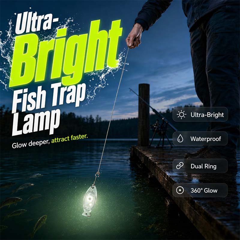 🎣💡 Angel-LED-Leuchte – wasserdicht, extrahell für Nachtangeln 🌊🔦 Kompakt, clip-on, 4 Farben, Ködersichtbarkeit verbessern – ideal für Boot & Ufer.