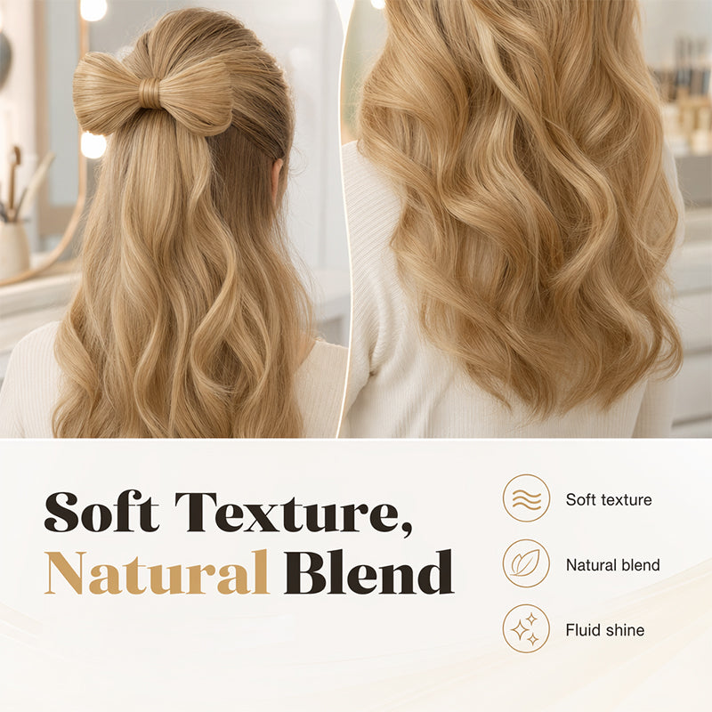 🔥 -50% Heute 🎀 Glamour-Pferdeschwanz mit Schleife