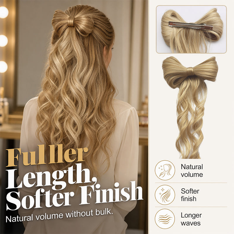 🔥 -50% Heute 🎀 Glamour-Pferdeschwanz mit Schleife