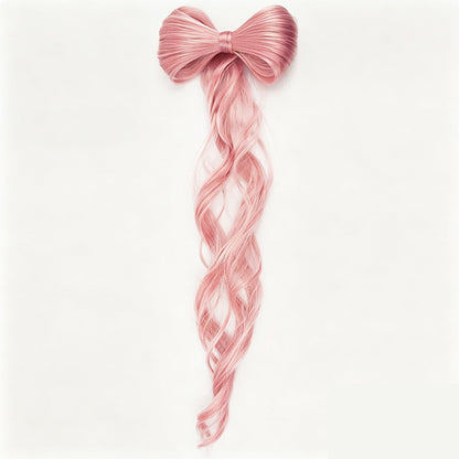 🔥 -50% Heute 🎀 Glamour-Pferdeschwanz mit Schleife