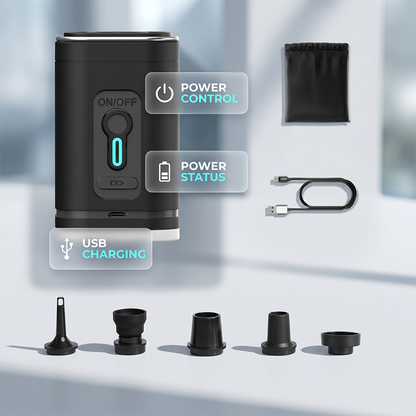 🔋 Tragbare kabellose Luftpumpe – überall & jederzeit einsatzbereit! 💨🚗