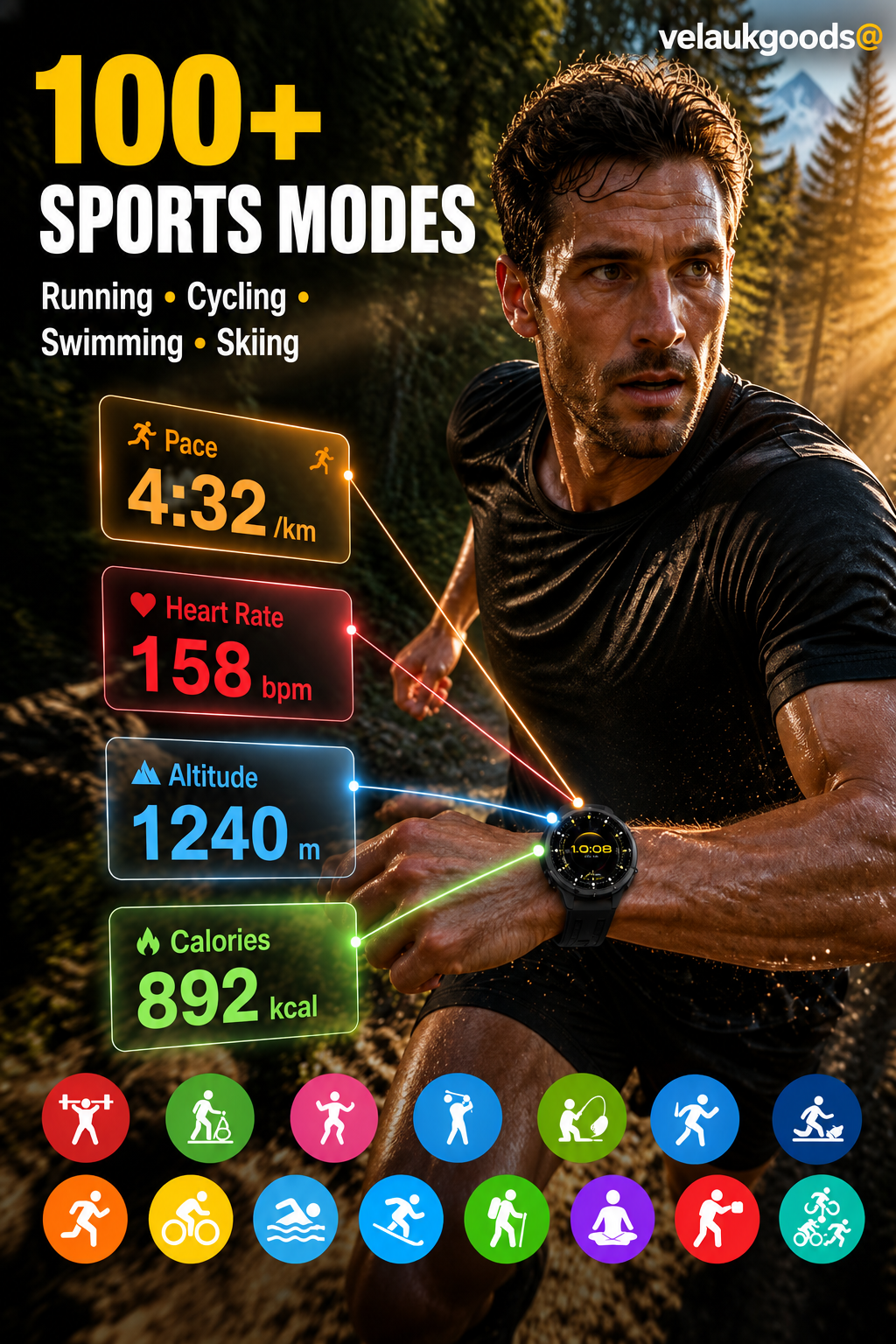 GT6pro Smartwatch mit Bluetooth-Anruffunktion – Bestseller