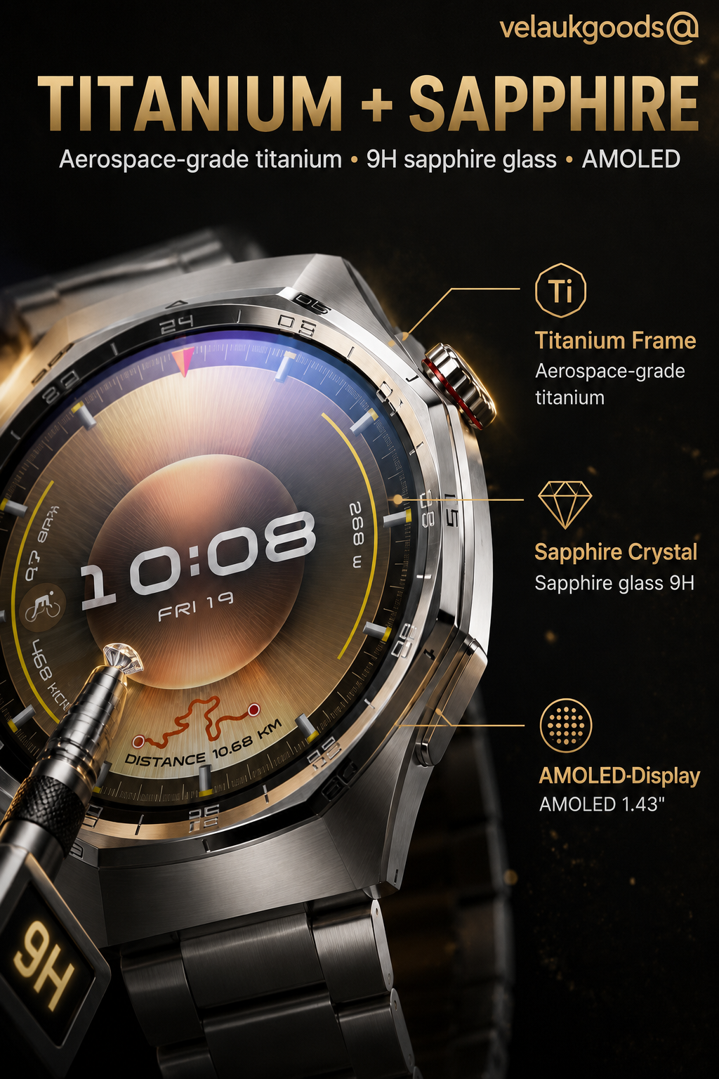 GT6pro Smartwatch mit Bluetooth-Anruffunktion – Bestseller