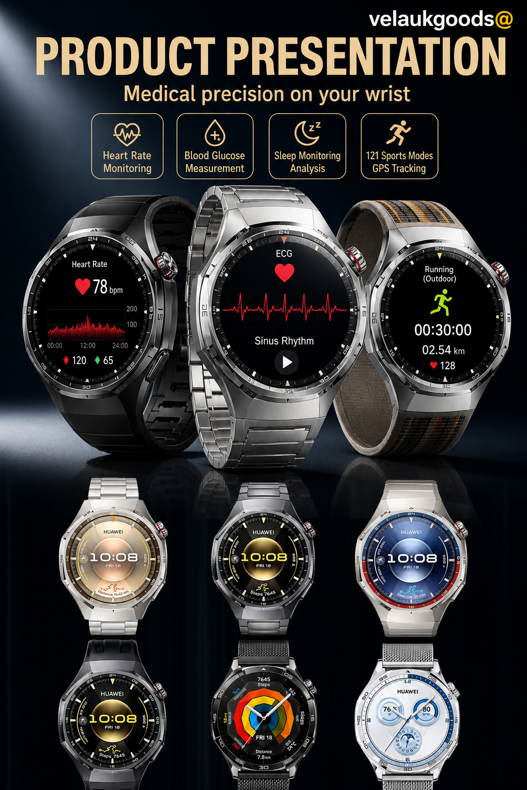 GT6pro Smartwatch mit Bluetooth-Anruffunktion – Bestseller