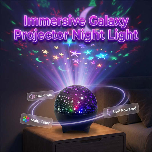 🌙💫 LED-Nachtlicht-Projektor – bewegliche Galaxy-Wolken, dimmbar, leise – perfekt für entspannte Nächte & süße Träume! 😴