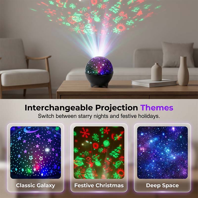 🌙💫 LED-Nachtlicht-Projektor – bewegliche Galaxy-Wolken, dimmbar, leise – perfekt für entspannte Nächte & süße Träume! 😴