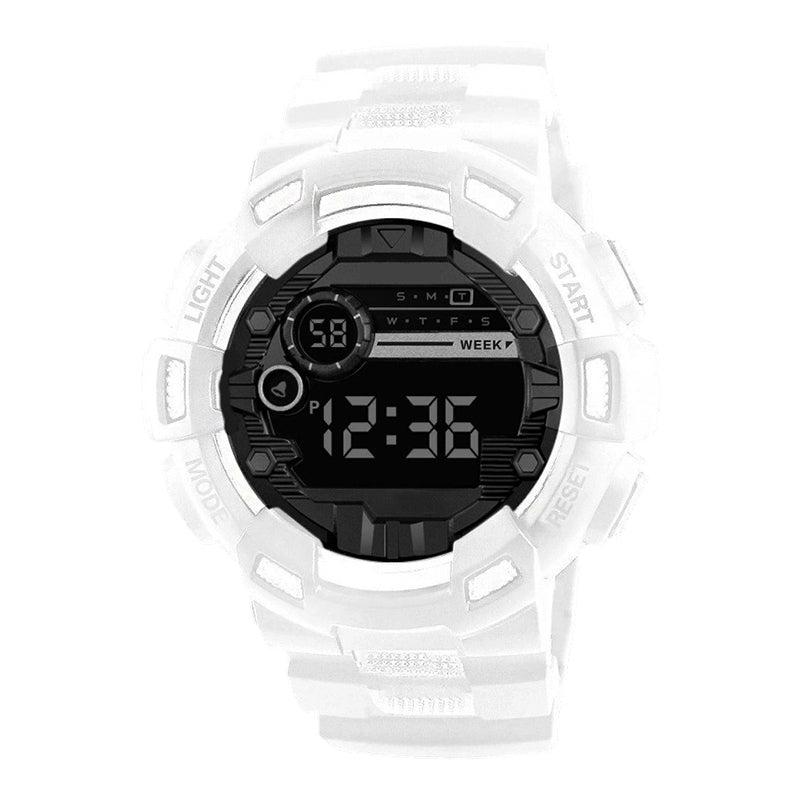 ⌚ Digitale Smartwatch mit großem Display und LED-Hintergrundbeleuchtung – gut lesbar bei Sonnenlicht und Dunkelheit, leicht und robust.