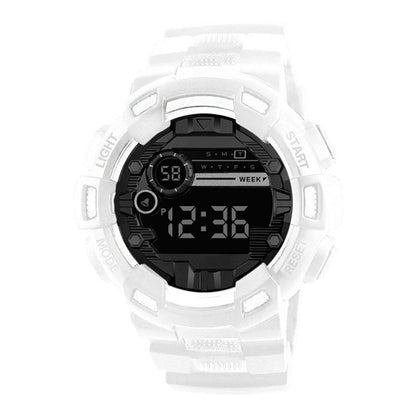 ⌚ Digitale Smartwatch mit großem Display und LED-Hintergrundbeleuchtung – gut lesbar bei Sonnenlicht und Dunkelheit, leicht und robust.