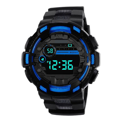 ⌚ Digitale Smartwatch mit großem Display und LED-Hintergrundbeleuchtung – gut lesbar bei Sonnenlicht und Dunkelheit, leicht und robust.