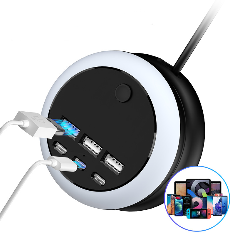 🔋⚡ 6‑Port USB-Ladestation – 60 W, kompatibel mit allen Geräten, platzsparend – alle Geräte gleichzeitig laden – jetzt -50 %! 📱