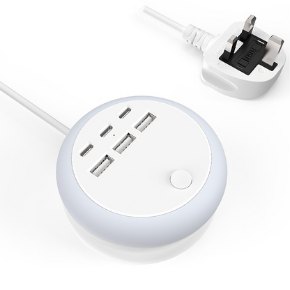🔋⚡ 6‑Port USB-Ladestation – 60 W, kompatibel mit allen Geräten, platzsparend – alle Geräte gleichzeitig laden – jetzt -50 %! 📱