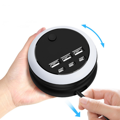 🔋⚡ 6‑Port USB-Ladestation – 60 W, kompatibel mit allen Geräten, platzsparend – alle Geräte gleichzeitig laden – jetzt -50 %! 📱