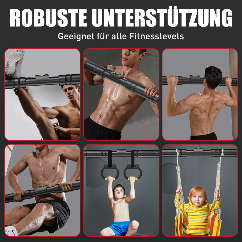 💪🚪 Klimmzugstange für Türrahmen – 50% RABATT! Dreieckige rutschfeste Basis, doppelte Federverstärkung – stabil, sicher, bohrfrei. 🔥🏠