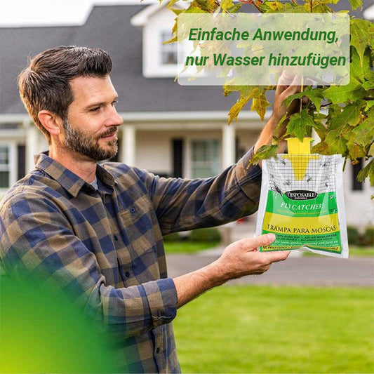 🪰🚫 Einweg-Fliegenfangtasche – effektiv, geruchlos & einfach – Fliegen loswerden – für Küche, Garten & Camping! 🌿