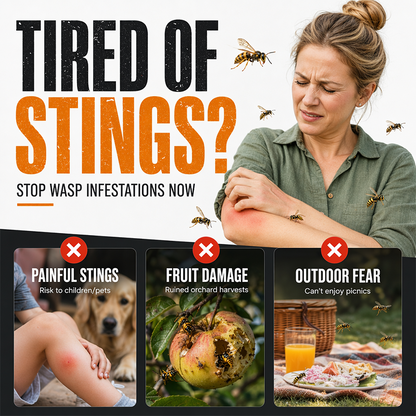 🐝🚫 Eco-Wespenfalle für draußen – giftfrei, wiederverwendbar & wetterfest – schützt Terrassen & Gärten! 🌿