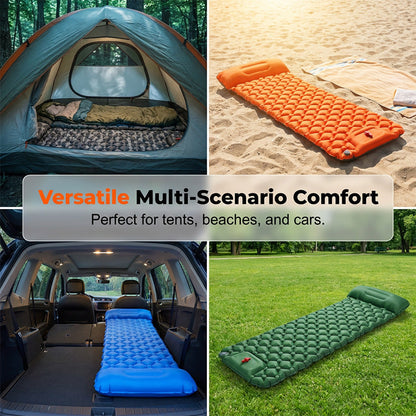 🛍️ 50 % Rabatt – Komfortable Camping-Luftmatratze mit manueller Pumpe – leicht, isolierend & vielseitig für Zelt & Wohnmobil 🏕️