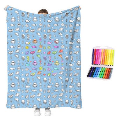🎉 Sonderangebot dieser Woche – 50 % RABATT ✨🎨 Kreatives gemütliches Mal‑Decken‑Set